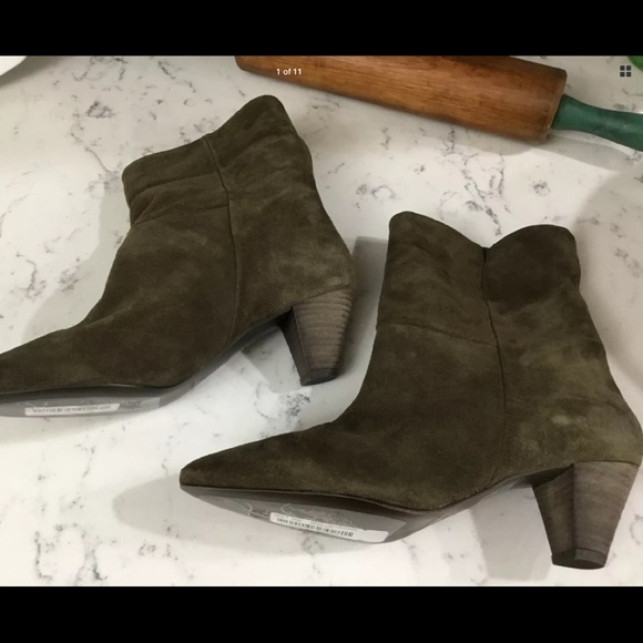 Free People Shoes - FREE PEOPLE Adella Suede Heeled Booties US 8.5